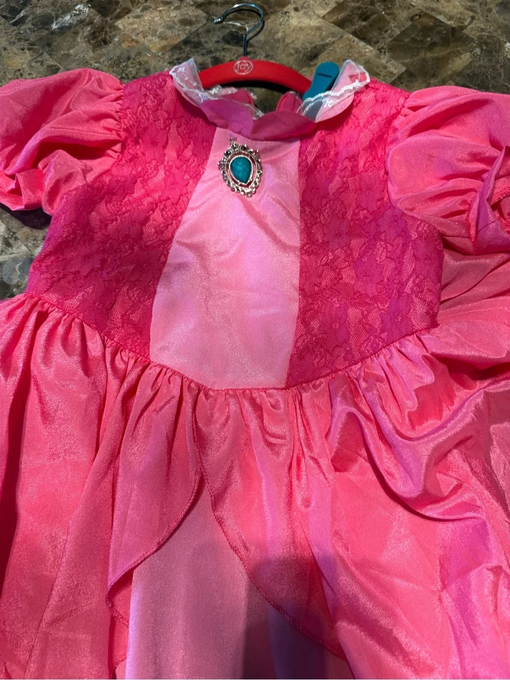 Girls princess Peach costume with accessories 7-9sz. adult size XL toad costume